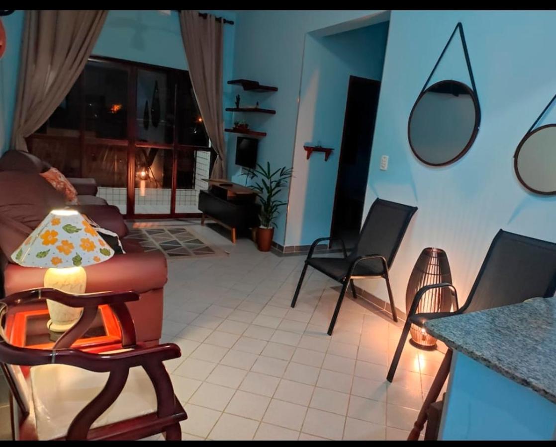 MongaguáAp Beira-Mar Com Wi-Fi E Garagem公寓 外观 照片